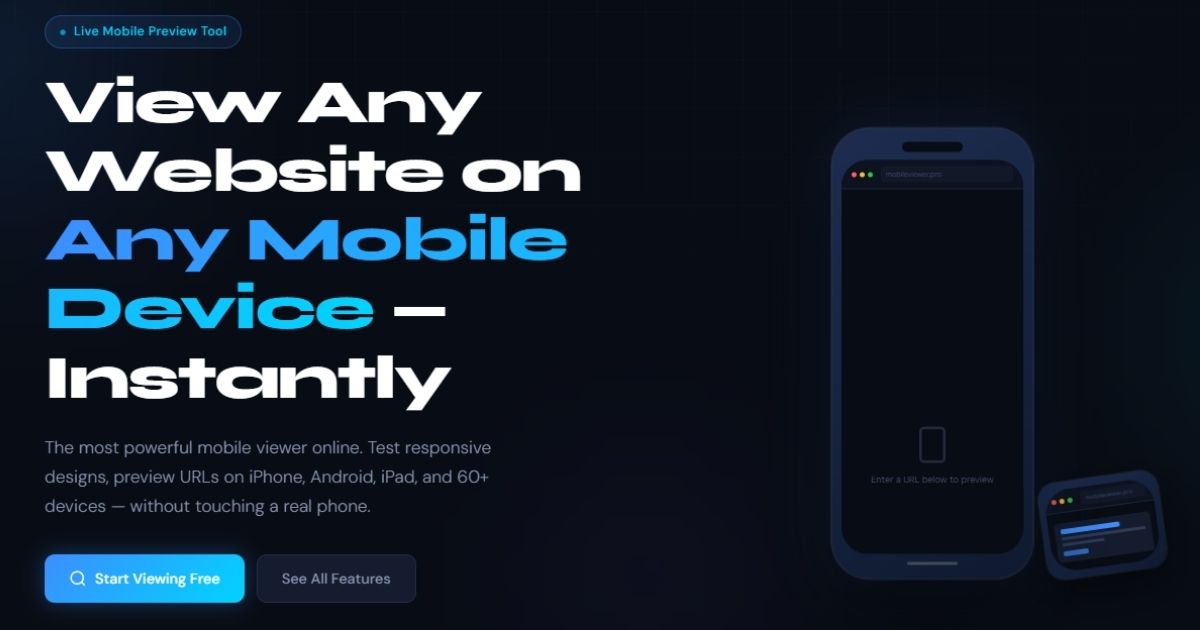 MobileViewer.pro – View Any Website on Any Mobile Device Online